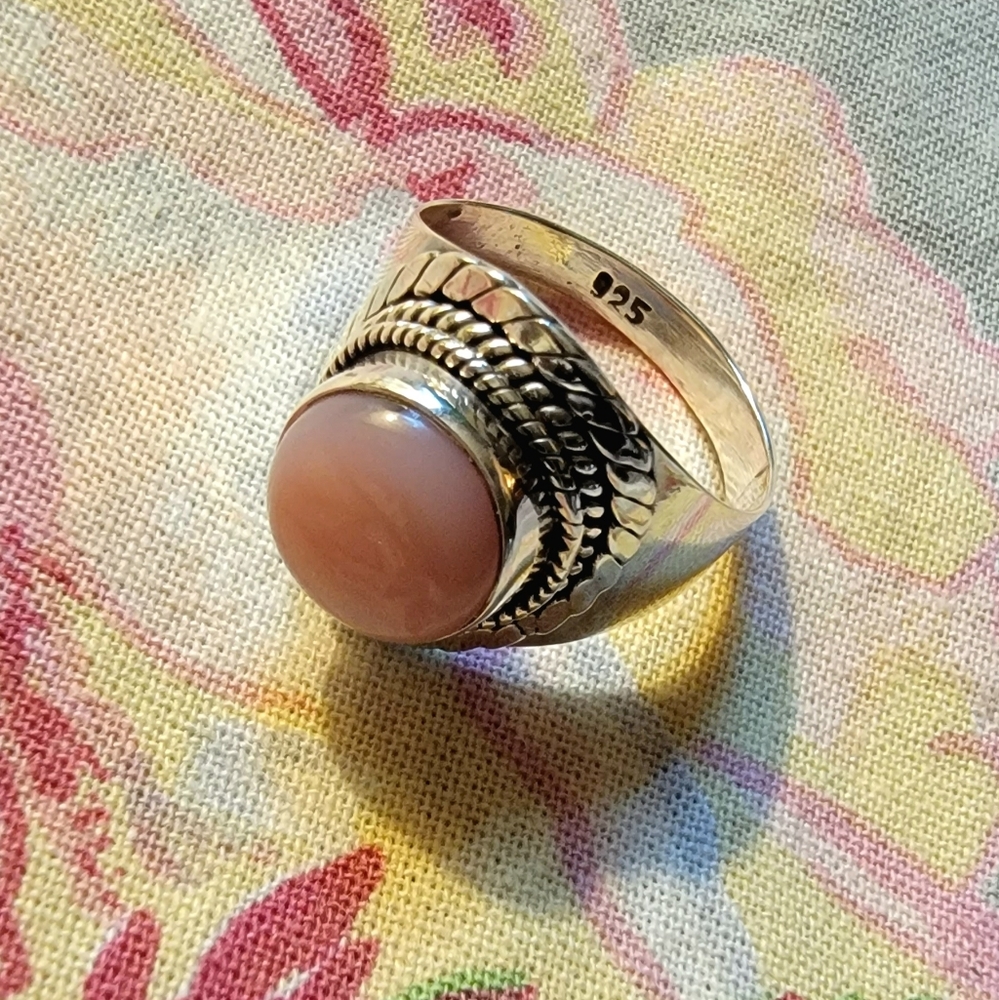 🌸 SS Pink Opal Ring - Picture 11 of 13
